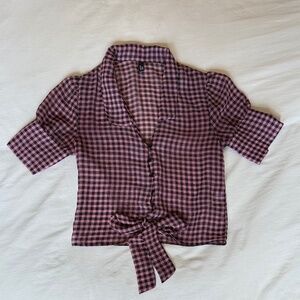 Nobody's Child Gingham Top
